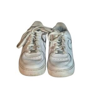 Nike Air Force One Triple White Shoes Youth Size 6.5Y or Womens Size 8